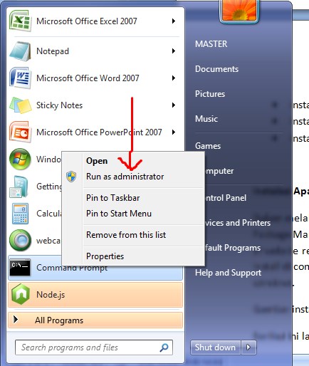 command prompt mode administrator