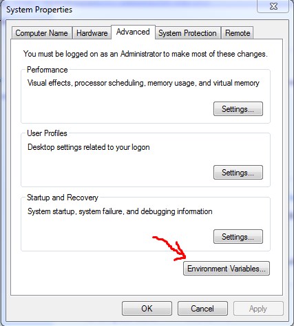 environment variables