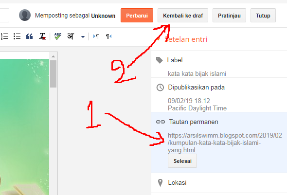 edit permalink blogspot