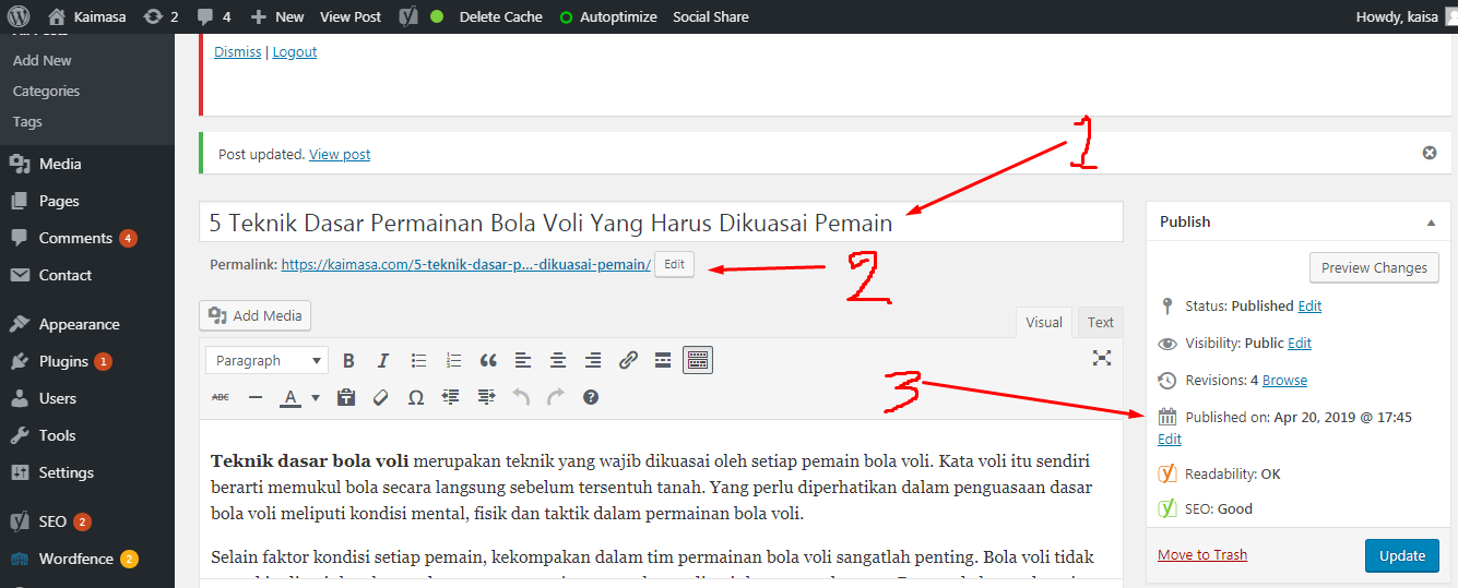 merubah permalink di wordpress